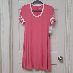 NWT Pink Short Sleeve T-Shirt Dress - NY & Company Size XS